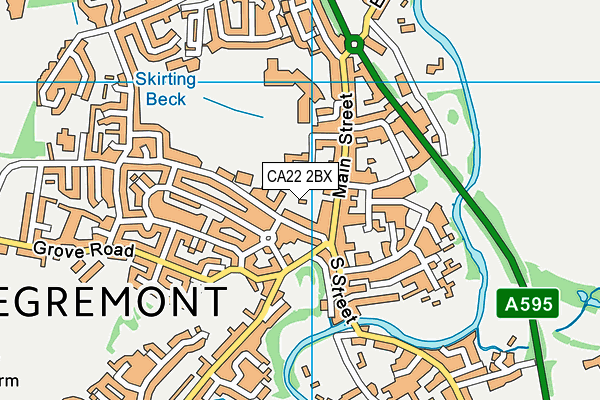 CA22 2BX map - OS VectorMap District (Ordnance Survey) CA22 2BX map - OS VectorMap District (Ordnance Survey)