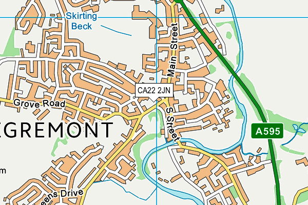 CA22 2JN map - OS VectorMap District (Ordnance Survey) CA22 2JN map - OS VectorMap District (Ordnance Survey)