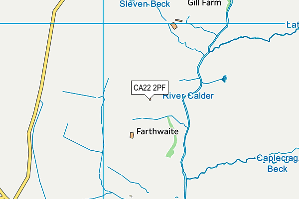 CA22 2PF map - OS VectorMap District (Ordnance Survey) CA22 2PF map - OS VectorMap District (Ordnance Survey)