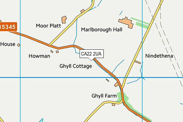 CA22 2UA map - OS VectorMap District (Ordnance Survey) CA22 2UA map - OS VectorMap District (Ordnance Survey)