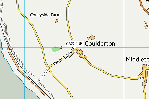 CA22 2UR map - OS VectorMap District (Ordnance Survey) CA22 2UR map - OS VectorMap District (Ordnance Survey)