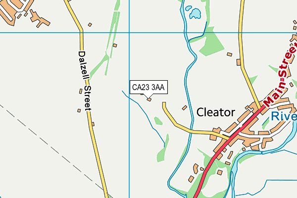 CA23 3AA map - OS VectorMap District (Ordnance Survey) CA23 3AA map - OS VectorMap District (Ordnance Survey)