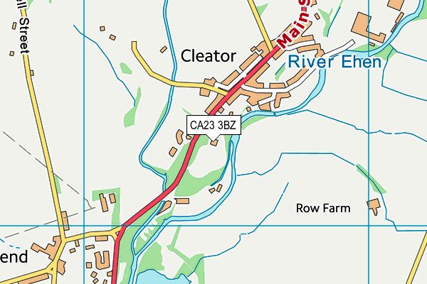 CA23 3BZ map - OS VectorMap District (Ordnance Survey) CA23 3BZ map - OS VectorMap District (Ordnance Survey)