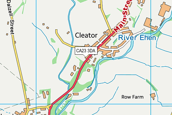 CA23 3DA map - OS VectorMap District (Ordnance Survey) CA23 3DA map - OS VectorMap District (Ordnance Survey)