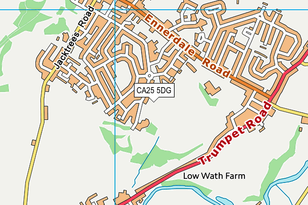 CA25 5DG map - OS VectorMap District (Ordnance Survey)