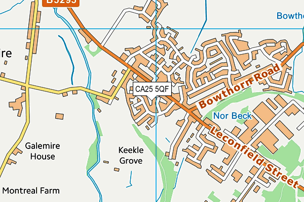 CA25 5QF map - OS VectorMap District (Ordnance Survey)
