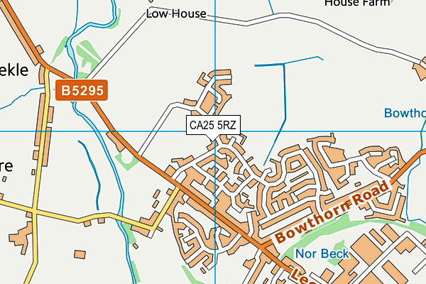 CA25 5RZ map - OS VectorMap District (Ordnance Survey) CA25 5RZ map - OS VectorMap District (Ordnance Survey)