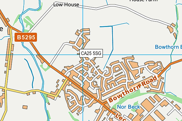 CA25 5SG map - OS VectorMap District (Ordnance Survey)