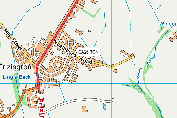 CA26 3QN map - OS VectorMap District (Ordnance Survey) CA26 3QN map - OS VectorMap District (Ordnance Survey)