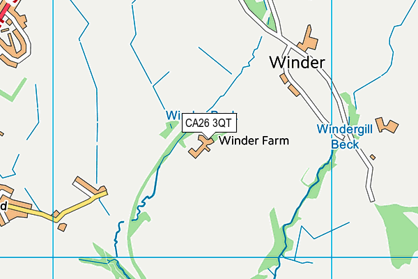CA26 3QT map - OS VectorMap District (Ordnance Survey) CA26 3QT map - OS VectorMap District (Ordnance Survey)