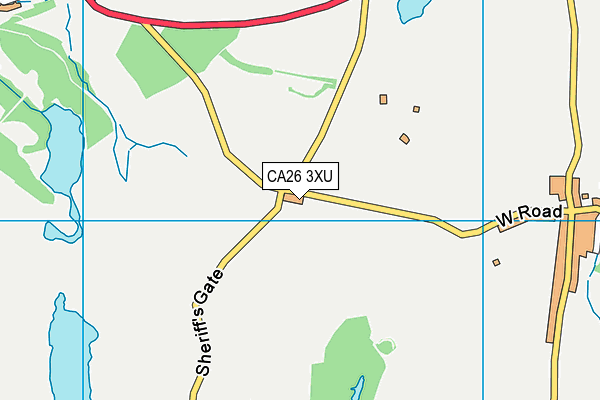 CA26 3XU map - OS VectorMap District (Ordnance Survey) CA26 3XU map - OS VectorMap District (Ordnance Survey)