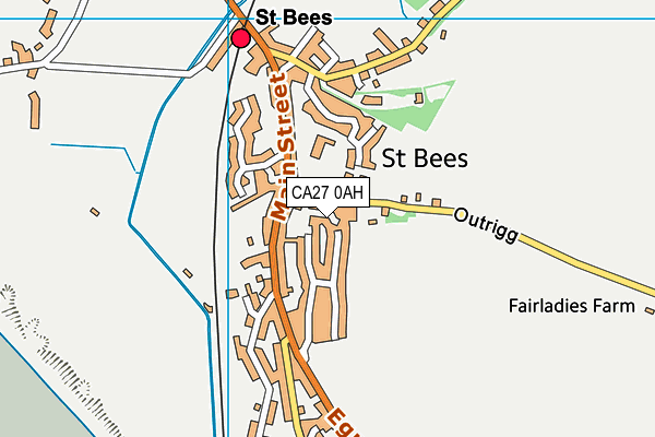 CA27 0AH map - OS VectorMap District (Ordnance Survey) CA27 0AH map - OS VectorMap District (Ordnance Survey)