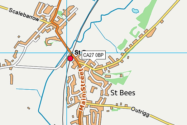 CA27 0BP map - OS VectorMap District (Ordnance Survey) CA27 0BP map - OS VectorMap District (Ordnance Survey)