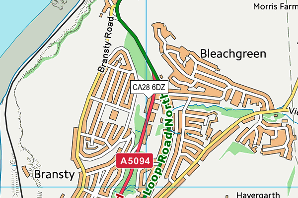 CA28 6DZ map - OS VectorMap District (Ordnance Survey) CA28 6DZ map - OS VectorMap District (Ordnance Survey)