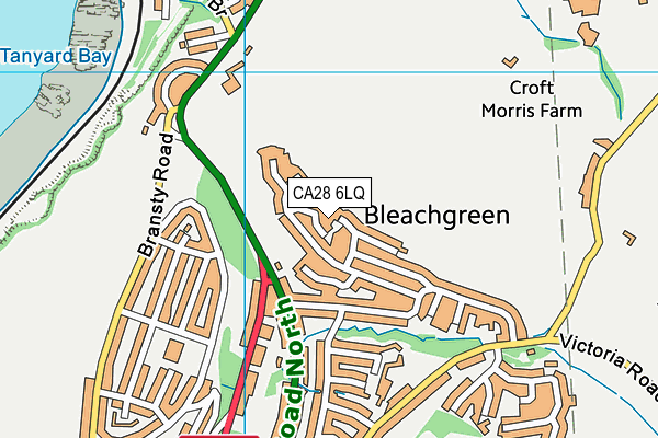 CA28 6LQ map - OS VectorMap District (Ordnance Survey)