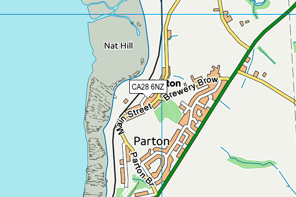 CA28 6NZ map - OS VectorMap District (Ordnance Survey)