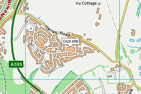 CA28 6RB map - OS VectorMap District (Ordnance Survey)