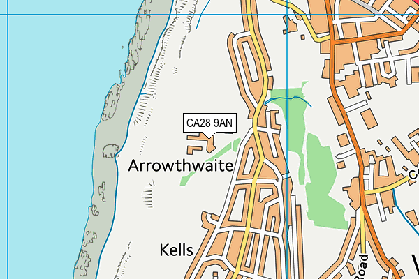 CA28 9AN map - OS VectorMap District (Ordnance Survey) CA28 9AN map - OS VectorMap District (Ordnance Survey)