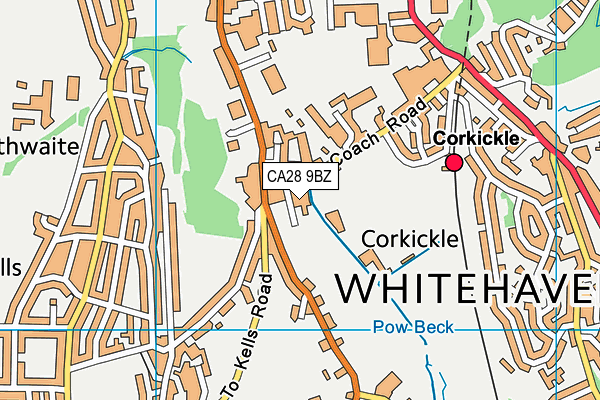 CA28 9BZ map - OS VectorMap District (Ordnance Survey) CA28 9BZ map - OS VectorMap District (Ordnance Survey)