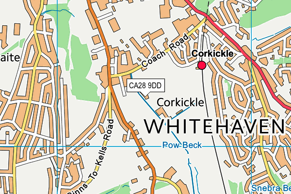 CA28 9DD map - OS VectorMap District (Ordnance Survey) CA28 9DD map - OS VectorMap District (Ordnance Survey)