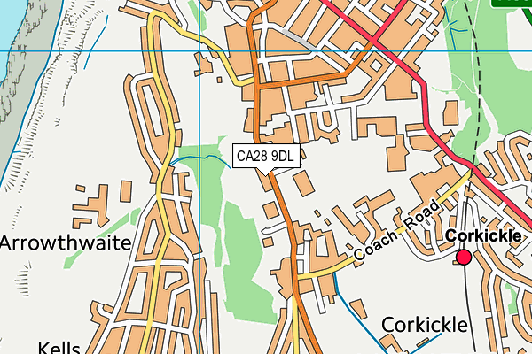 CA28 9DL map - OS VectorMap District (Ordnance Survey) CA28 9DL map - OS VectorMap District (Ordnance Survey)