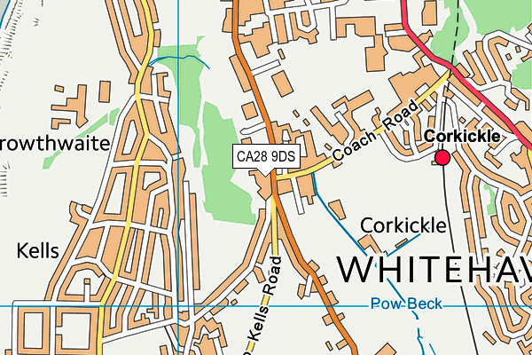 CA28 9DS map - OS VectorMap District (Ordnance Survey) CA28 9DS map - OS VectorMap District (Ordnance Survey)