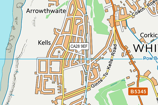 CA28 9EF map - OS VectorMap District (Ordnance Survey) CA28 9EF map - OS VectorMap District (Ordnance Survey)