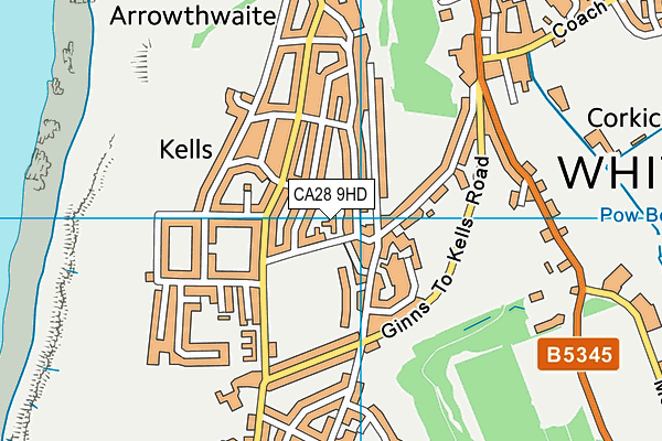 CA28 9HD map - OS VectorMap District (Ordnance Survey) CA28 9HD map - OS VectorMap District (Ordnance Survey)