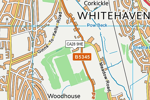 CA28 9HE map - OS VectorMap District (Ordnance Survey) CA28 9HE map - OS VectorMap District (Ordnance Survey)