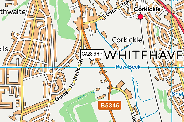 CA28 9HP map - OS VectorMap District (Ordnance Survey) CA28 9HP map - OS VectorMap District (Ordnance Survey)
