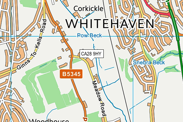 CA28 9HY map - OS VectorMap District (Ordnance Survey) CA28 9HY map - OS VectorMap District (Ordnance Survey)