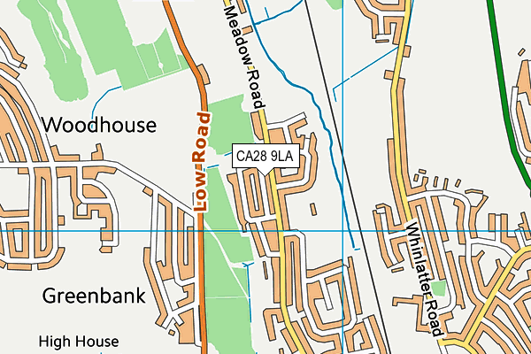 CA28 9LA map - OS VectorMap District (Ordnance Survey) CA28 9LA map - OS VectorMap District (Ordnance Survey)