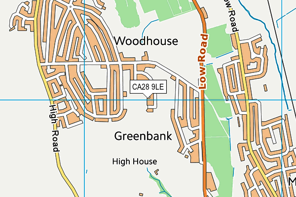 CA28 9LE map - OS VectorMap District (Ordnance Survey) CA28 9LE map - OS VectorMap District (Ordnance Survey)