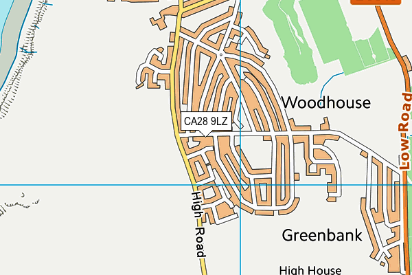 CA28 9LZ map - OS VectorMap District (Ordnance Survey) CA28 9LZ map - OS VectorMap District (Ordnance Survey)
