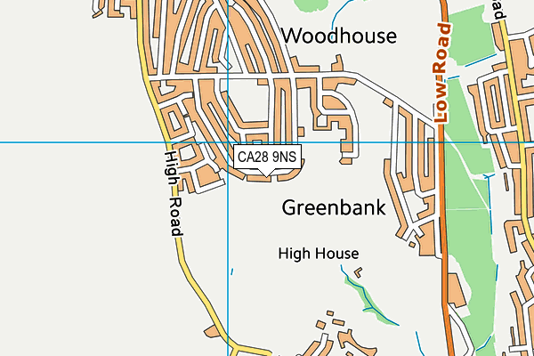 CA28 9NS map - OS VectorMap District (Ordnance Survey) CA28 9NS map - OS VectorMap District (Ordnance Survey)