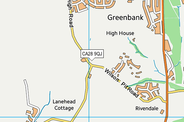 CA28 9QJ map - OS VectorMap District (Ordnance Survey) CA28 9QJ map - OS VectorMap District (Ordnance Survey)