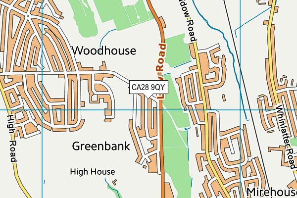 CA28 9QY map - OS VectorMap District (Ordnance Survey) CA28 9QY map - OS VectorMap District (Ordnance Survey)