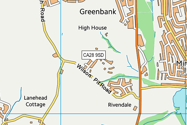 CA28 9SD map - OS VectorMap District (Ordnance Survey) CA28 9SD map - OS VectorMap District (Ordnance Survey)