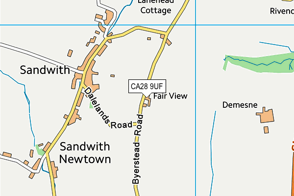 CA28 9UF map - OS VectorMap District (Ordnance Survey) CA28 9UF map - OS VectorMap District (Ordnance Survey)
