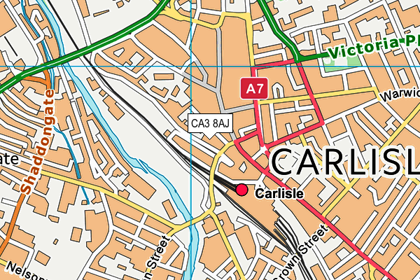CA3 8AJ map - OS VectorMap District (Ordnance Survey) CA3 8AJ map - OS VectorMap District (Ordnance Survey)