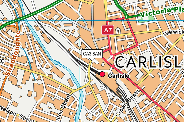 CA3 8AN map - OS VectorMap District (Ordnance Survey) CA3 8AN map - OS VectorMap District (Ordnance Survey)