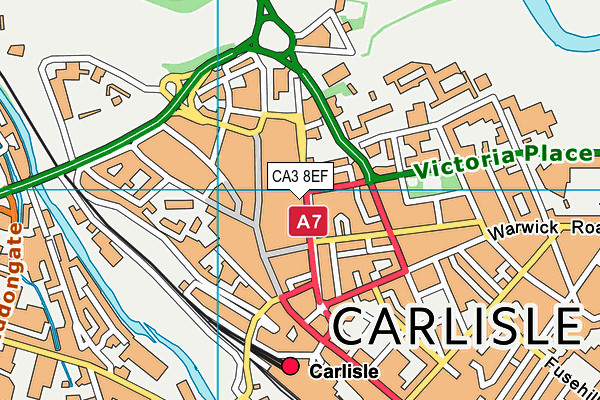 CA3 8EF map - OS VectorMap District (Ordnance Survey) CA3 8EF map - OS VectorMap District (Ordnance Survey)