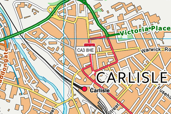 CA3 8HE map - OS VectorMap District (Ordnance Survey) CA3 8HE map - OS VectorMap District (Ordnance Survey)