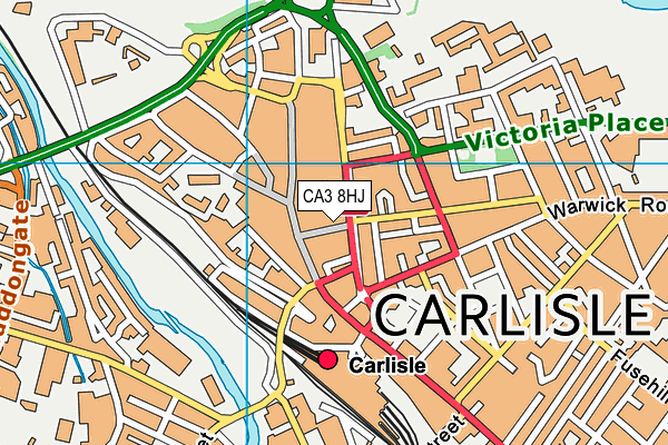 CA3 8HJ map - OS VectorMap District (Ordnance Survey) CA3 8HJ map - OS VectorMap District (Ordnance Survey)