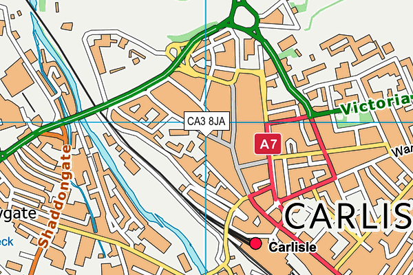 CA3 8JA map - OS VectorMap District (Ordnance Survey) CA3 8JA map - OS VectorMap District (Ordnance Survey)