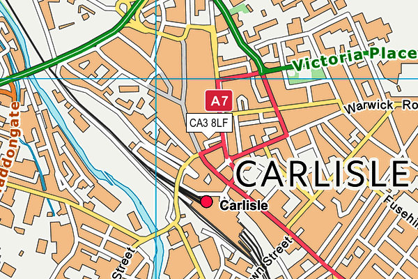 CA3 8LF map - OS VectorMap District (Ordnance Survey) CA3 8LF map - OS VectorMap District (Ordnance Survey)
