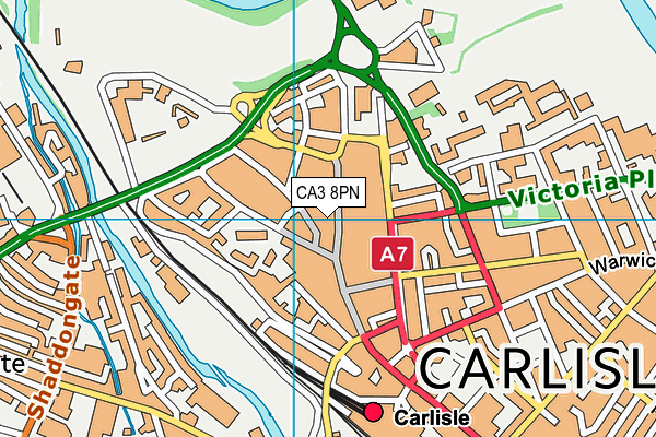 CA3 8PN map - OS VectorMap District (Ordnance Survey) CA3 8PN map - OS VectorMap District (Ordnance Survey)