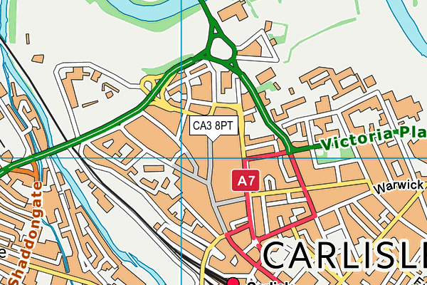 CA3 8PT map - OS VectorMap District (Ordnance Survey) CA3 8PT map - OS VectorMap District (Ordnance Survey)