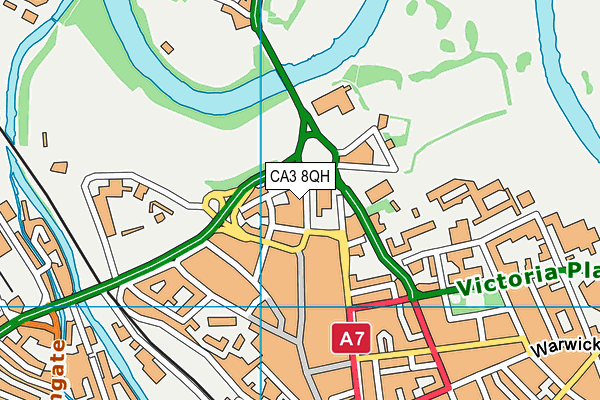 CA3 8QH map - OS VectorMap District (Ordnance Survey) CA3 8QH map - OS VectorMap District (Ordnance Survey)