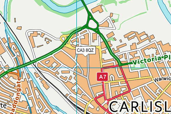 CA3 8QZ map - OS VectorMap District (Ordnance Survey) CA3 8QZ map - OS VectorMap District (Ordnance Survey)